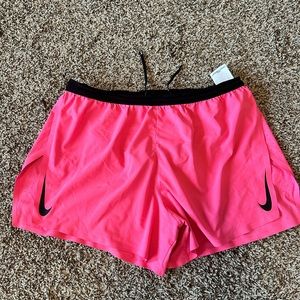 Nike dri-fit running shorts 4” pink men’s L